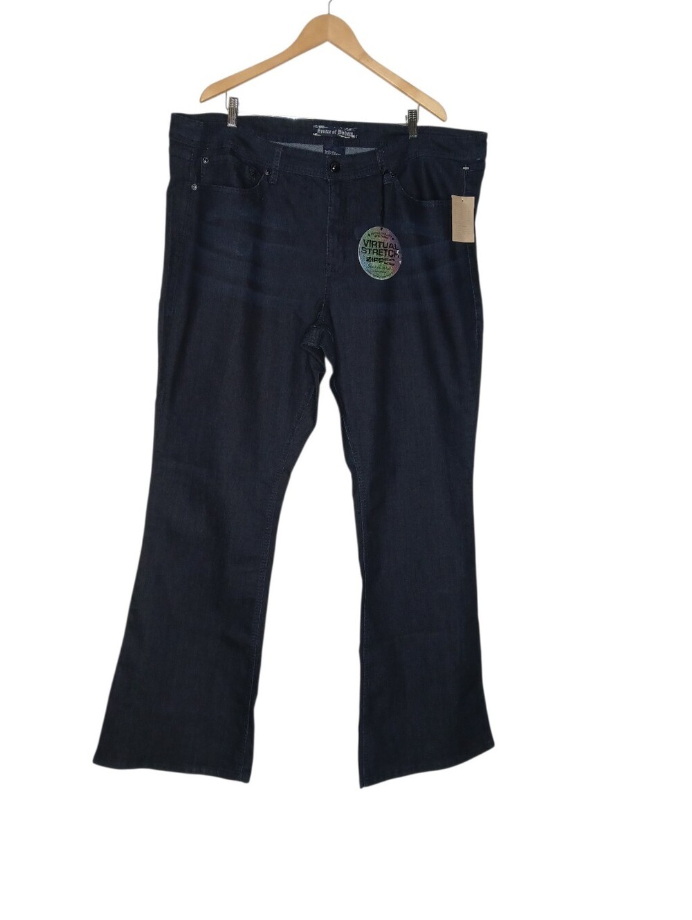 Source Of Wisdom Dark Blue Women's Stretch Jeans